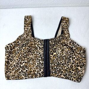 Leading Lady Leopard Bra Style 151 The‎ Marlene Silky Front Closure 42 DD/F/G